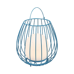 Battery lamp JIM TO-GO with switch, with USB connection IP54, blue dimmable