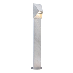 bollard lamp PONTIO GU10 IP54, mat, galvanised 