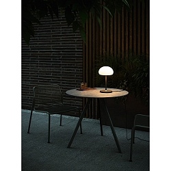 battery table lamp SPONGE ON A STICK IP44, grey, mat, white dimmable