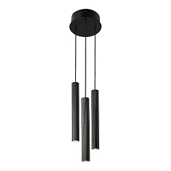 Pendelleuchte VICO, 3-flammig, 3x GU10, IP20, dimmbar, schwarz