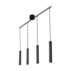 Pendelleuchte VICO, 4-flammig, 4x GU10, IP20, dimmbar, schwarz
