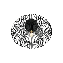 Decken-/Wandleuchte BERONI, E27, IP20, dimmbar, schwarz