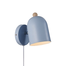 Wandleuchte GASTON, E27, IP20, dimmbar, blau