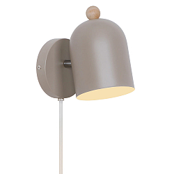 Wandleuchte GASTON, E27, IP20, hellbraun