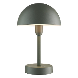battery table lamp ELLEN TO-GO IP44, olive green dimmable