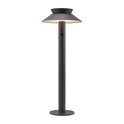 solar bollard lamp JUSTINA with sensor IP44, anthracite 