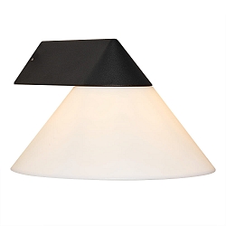 Outdoor Wandleuchte LINAS, E27, IP54, dimmbar, schwarz