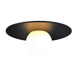 ceiling luminaire SIONA E27 IP44, black dimmable