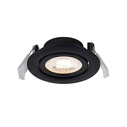 recessed luminaire MONOLO set of 1 IP20, black dimmable 4,8W 70 | 230 | 450lm 3000K 36� 36� CRI 80