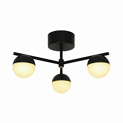 ceiling luminaire CONTINA 3 flames G9 IP20, black dimmable