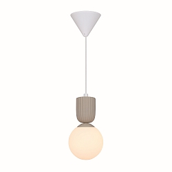 pendant luminaire SADIE E14 IP20, beige dimmable