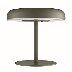 LED Solar Akku Tischleuchte ELMER SOLAR, 2W, 3000K, 25/50/100lm, IP44, IK02, dimmbar, grün