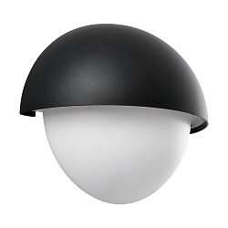 Outdoor Wandleuchte SCORPIUS MAXI, rund, E27, IP44, IK05, dimmbar, schwarz