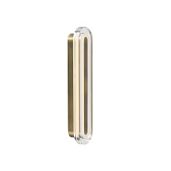 LED Wandleuchte CAVARA, 190�, 11W, 3000/4000K, 800lm, IP44, dimmbar, messing