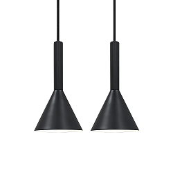 Pendelleuchte KELVIS, 2er Set, GU10, IP20, schwarz
