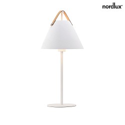 design for the people by Nordlux - Tischleuchte STRAP, Hhe 55cm, Schirm  25cm, E27 max. 40W, Wei