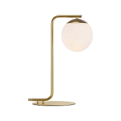 Table lamp GRANT, height 41cm, shade � 14.5cm, E14, brass