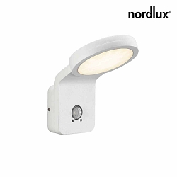 Nordlux LED-Wandleuchte MARINA FLATLINE PIR Außenleuchte IP44, mit Bewegungssensor, Höhe 20cm, Tiefe 18cm, 10W 120°, Weiß