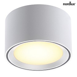 Nordlux LED Deckenleuchte FALLON, Höhe 6cm, Ø 10cm, 8.5W 2700K 500lm 110°, MOODMAKER Schaltung, Di