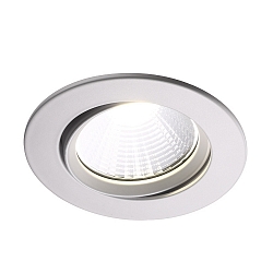 Nordlux LED Recessed Downlight FREMONT IP23, � 8.5cm, 5.5W 2700K 345lm 36�, swiveling 12�, white