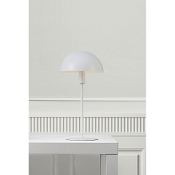 Tischleuchte ELLEN 20, IP20, E14 (exkl.), mit Schnurschalter, Metall, wei� / PVC-Kabel wei�