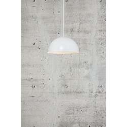 Pendelleuchte ELLEN 30, IP20, E27 (exkl.), � 30cm, Pendel 200cm (k�rzbar), wei� / Metall-Schirm