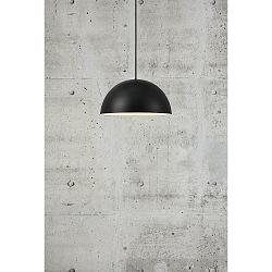 Pendelleuchte ELLEN 30, IP20, E27 (exkl.), � 30cm, Pendel 200cm (k�rzbar), schwarz / Metall-Schirm