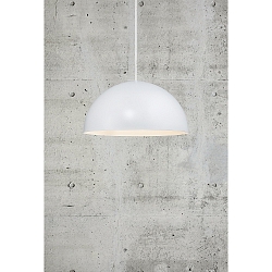 Pendelleuchte ELLEN 40, IP20, E27 (exkl.), � 40cm, Pendel 200cm (k�rzbar), wei� / Metall-Schirm