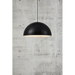 Pendelleuchte ELLEN 40, IP20, E27 (exkl.), � 40cm, Pendel 200cm (k�rzbar), schwarz / Metall-Schirm