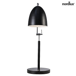 Table lamp ALEXANDER, E27, IP20, black