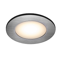 LED Recessed luminaire LEONIS, round, Set of 3, 4,5W LED, 110�, 4000K, 400lm, IP65, nickel