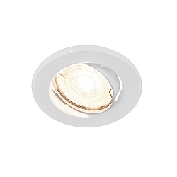 LED Recessed luminaire CANIS, round, Set of 3, GU10, 3,7W LED, 36�, 2700K, 230lm, IP20, white