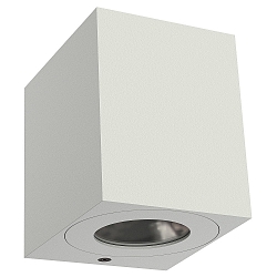 LED Outdoor Wandleuchte CANTO KUBI 2, IP44, 12W 3000K 500lm 2x75�, wei�