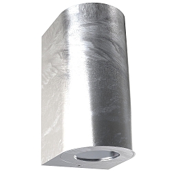 Outdoor Wandleuchte CANTO MAXI 2, IP44, 2x GU10, verzinkt