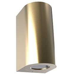 Outdoor Wandleuchte CANTO MAXI 2, IP44, 2x GU10, Messing