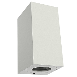 Outdoor Wall luminaire CANTO MAXI KUBI 2, IP44, 2x GU10 max. 28W, white