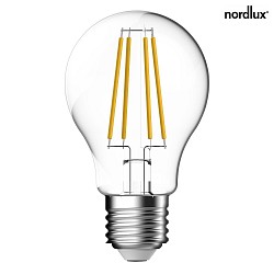 LED Filament light bulb, E27, A60, 8,6W, 2700K, 1055lm, dimmable, glass clear