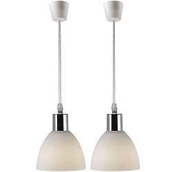 Nordlux Pendelleuchte 2er Set RAY 2-KIT, E14, IP20, chrom