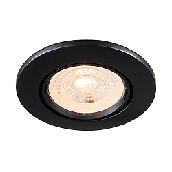 recessed luminaire MIXIT PRO GU10 IP23, black matt dimmable