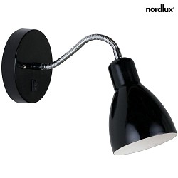 Nordlux Wall spotlight CYCLONE, E14, IP20, flexible arm, black