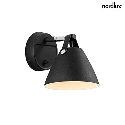 design for the people by Nordlux Wall luminaire STRAP 15, GU10, black