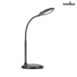 Nordlux LED Tischleuchte DOVE LED, 5,4W LED, 3000K, 340lm, IP20, schwarz