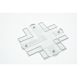 Zubeh�r f�r 3-Phasen Stromschiene GLOBALtrac� PRO (Einbau) - Abdeckplatte XTSF 30 f�r L-, T- und Kreuzverbinder, Wei�