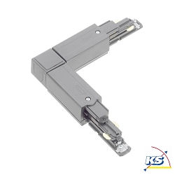 3-phase L-connector GLOBALtrac PULSE - XTSNC 635 DALI controllable, right, external current conduction, grey