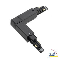 3-phase L-connector GLOBALtrac PULSE - XTSNC 635 DALI controllable, right, external current conduction, black