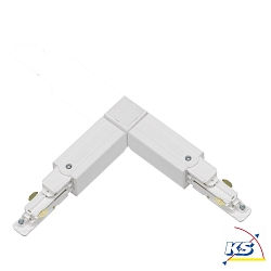 3-phase L-connector GLOBALtrac PULSE - XTSNC 635 DALI controllable, right, external current conduction, white