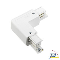 3-phase L-connector GLOBALtrac PRO - XTS 35 right, external current conduction, white