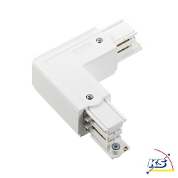 Zubeh�r f�r 3-Phasen Stromschiene GLOBALtrac� PRO - L-Verbinder XTS 35 - Rechts (Stromf�hrung au�en), Wei�