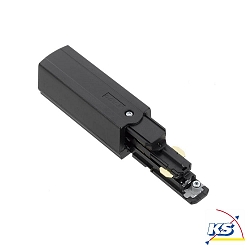Zubeh�r f�r 3-Phasen Stromschiene GLOBALtrac� PULSE - Einspeisung XTSC 612, DALI steuerbar - Links, Schwarz