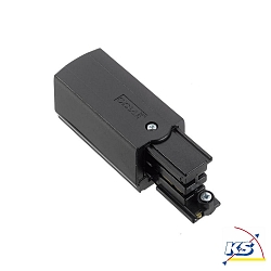 Zubeh�r f�r 3-Phasen Stromschiene GLOBALtrac� PRO - End-Einspeisung XTS 12 - Links, Schwarz